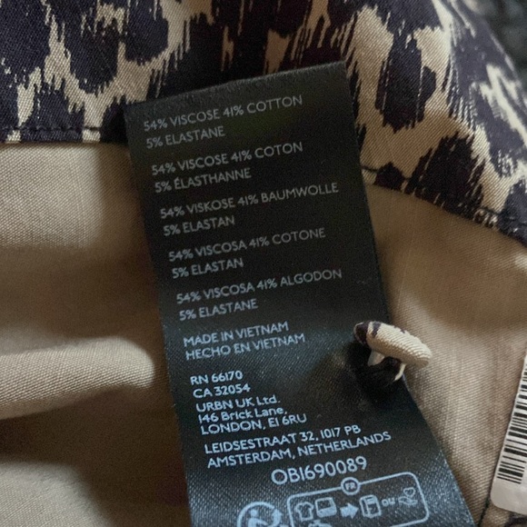 Anthropologie The Cecily Fit & Flare Silhouette Dress Sz XS Leopard Print - Picture 5 of 5